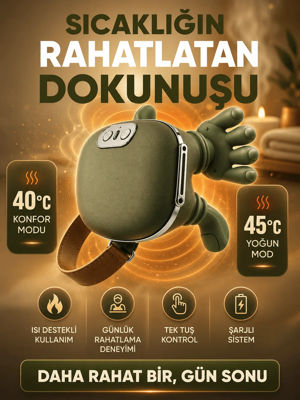Isı destekli konfor 40 ve 45 derece